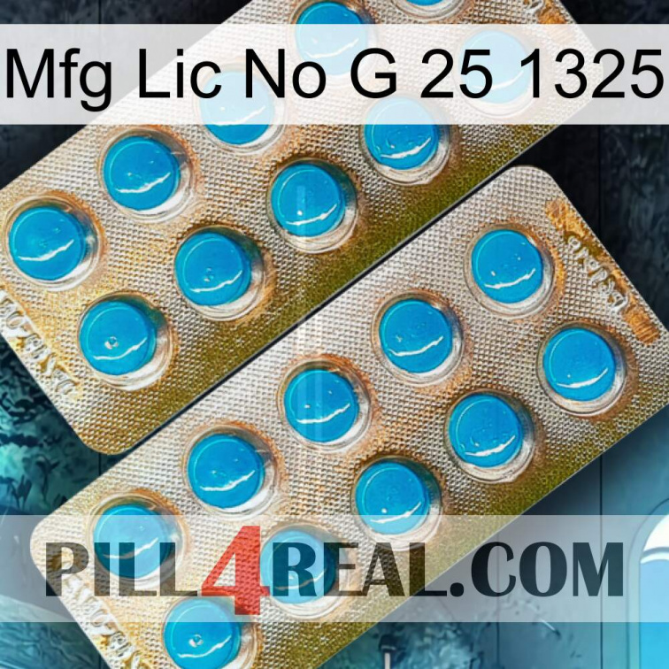 Mfg Lic No G 25 1325 new08